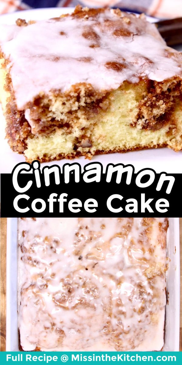 Coffee Cake Collage: slice/whole cake
