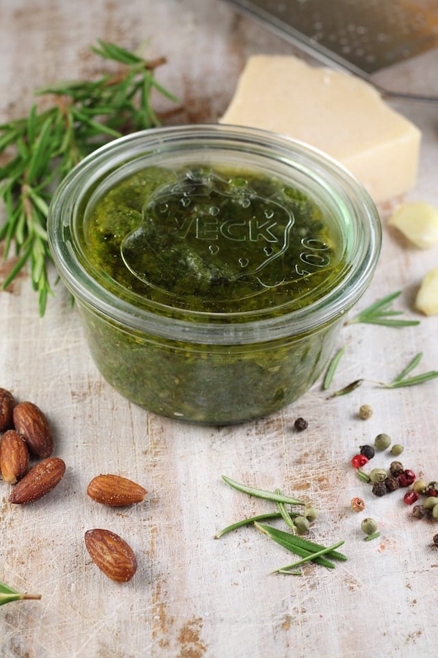 Rosemary Pesto Recipe ~ MissintheKitchen.com