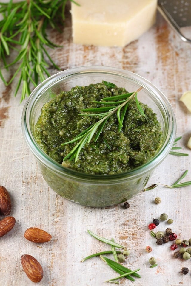 Rosemary Pesto Recipe from MissintheKitchen.com