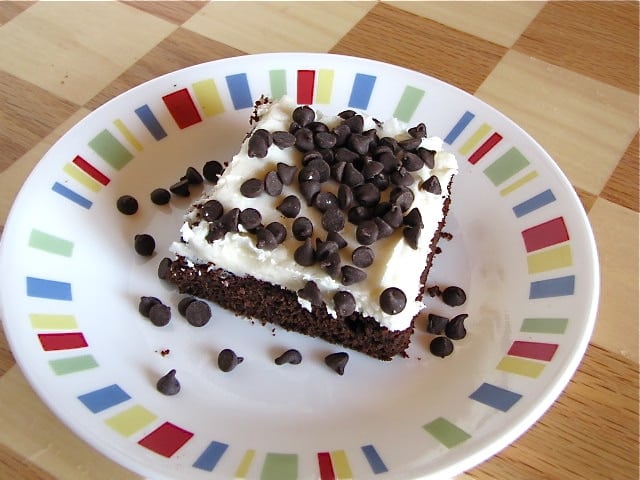 Brownies with Cream Cheese Icing