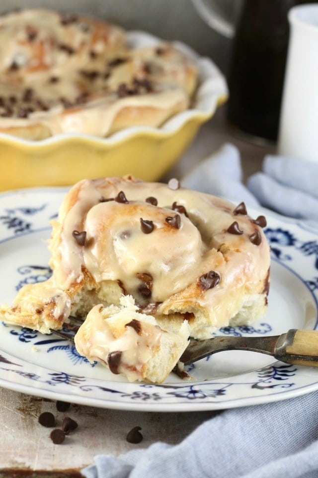Chocolate Chip Sweet Rolls Recipe from MissintheKitchen.com