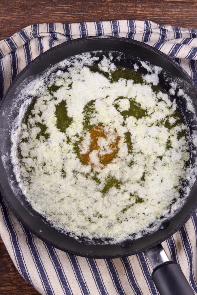 garlic butter in a small skillet