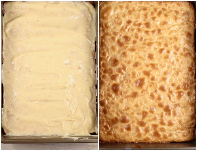 Filling for Toffee bars collage