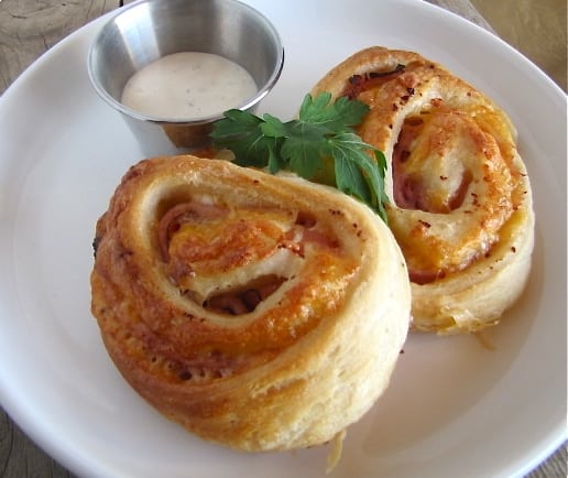 Quick Ham and Cheese Roll Up Snacks