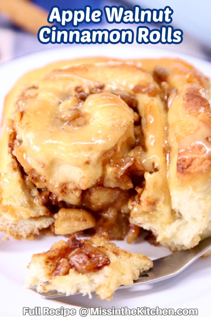 apple walnut cinnamon rolls