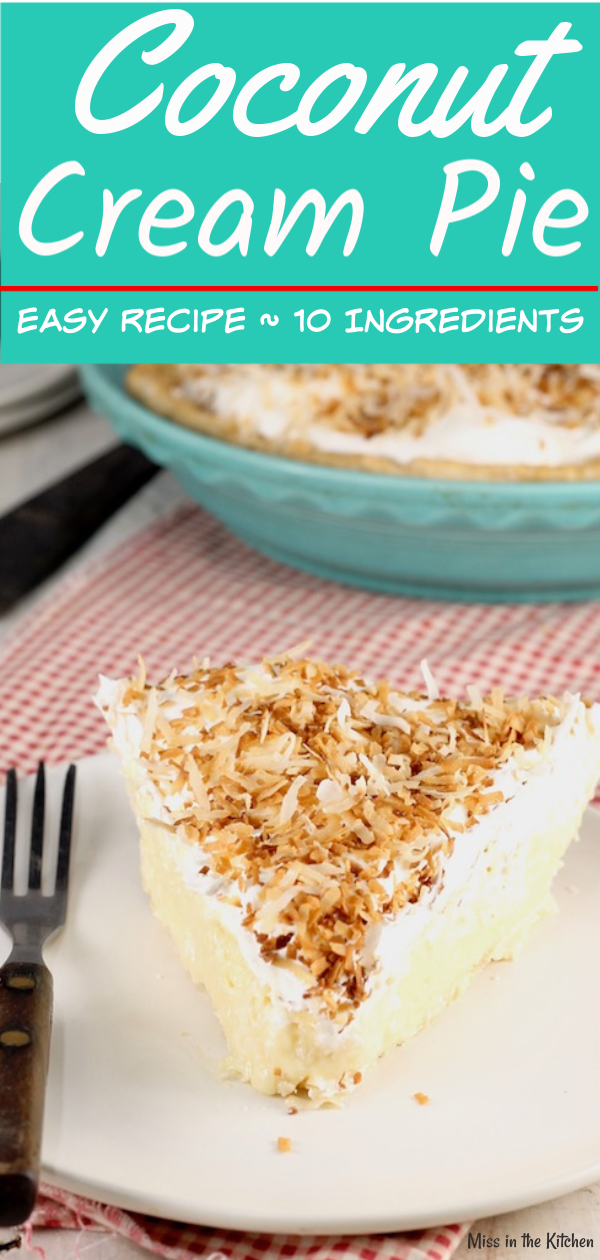 Old Fashioned Coconut Cream Pie