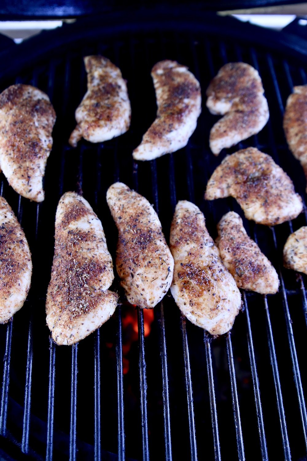 grilling chicken tenders for tacos