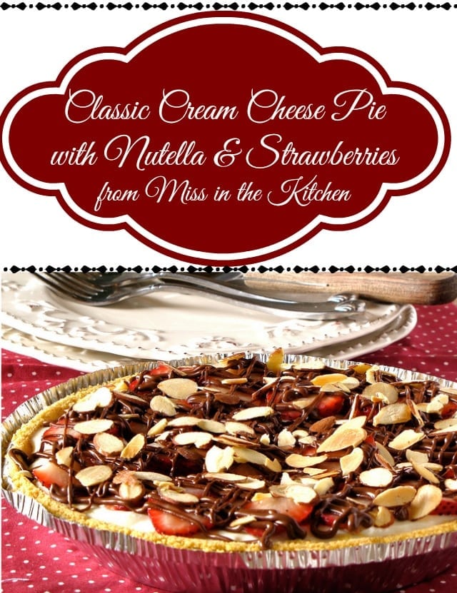 Classic Cream Cheese Pie with Nutella and Strawberries