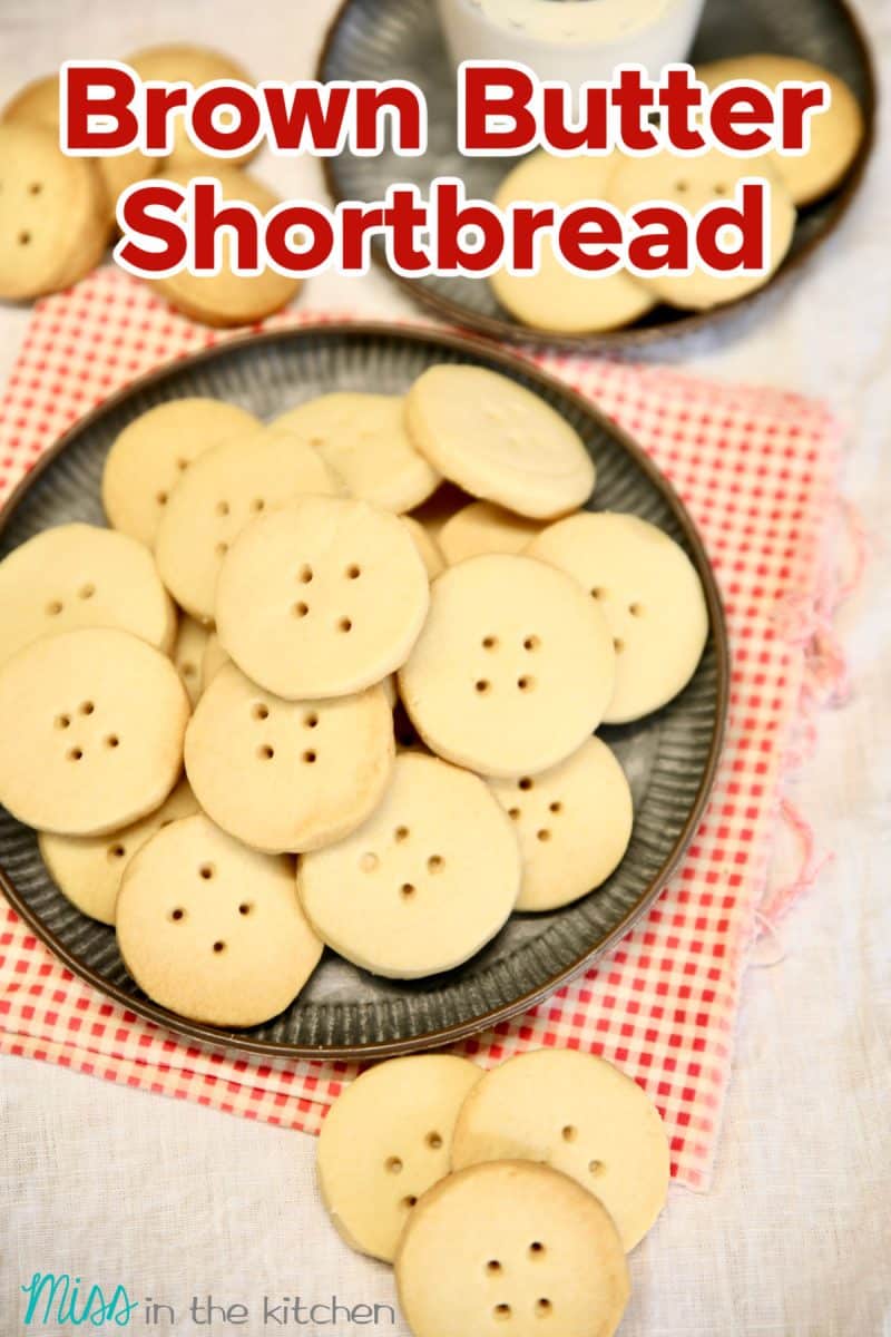 Brown Sugar Shortbread - text overlay.