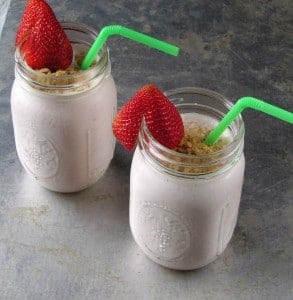 Strawberry Cheesecake Milkshakes