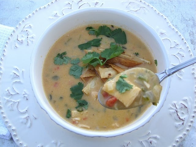 Cheddar Cheese Soup with Chicken & Peppers: One-Pot Wonders