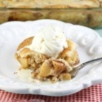 Easy Apple Cobbler Recipe just like grandma made! From MissintheKitchen.com