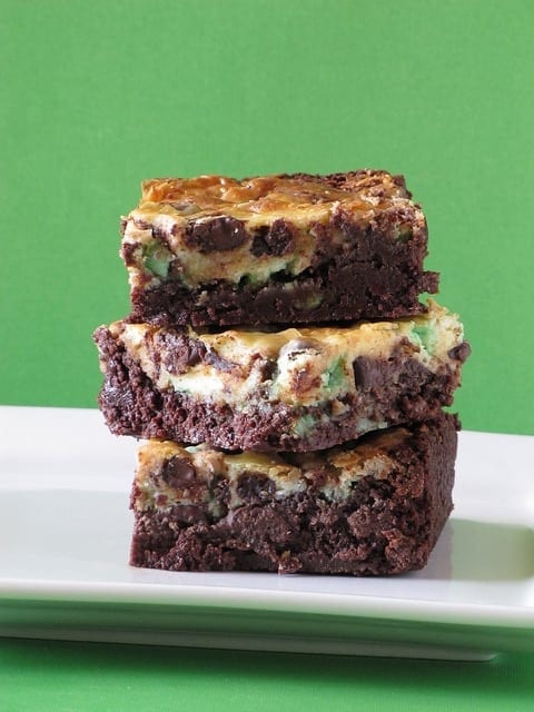 Dark Chocolate & Mint Cheesecake Brownies