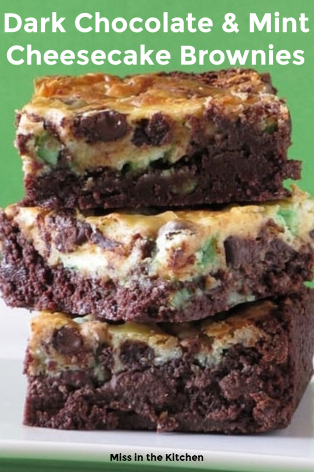 Dark Chocolate & Mint Cheesecake Brownies