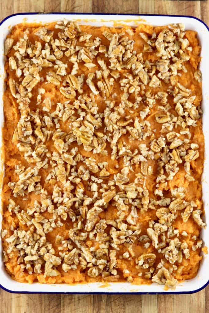 Butter pecan sweet potato casserole