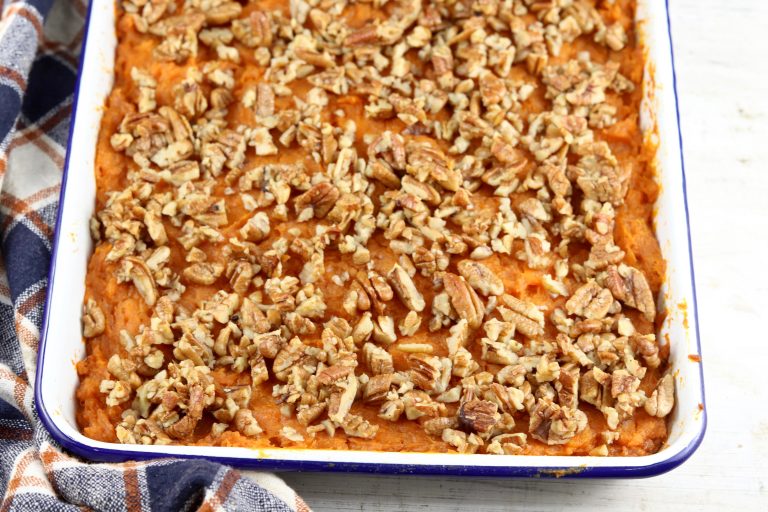 Sweet Potato Casserole with pecans