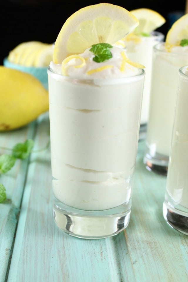 Lemon Cheesecake Mousse Recipe ~ Delicious dessert for any occasion. From MissintheKitchen.com