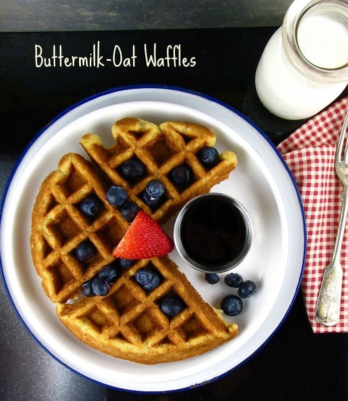 buttermilk-oat waffles | Miss in the Kitchen