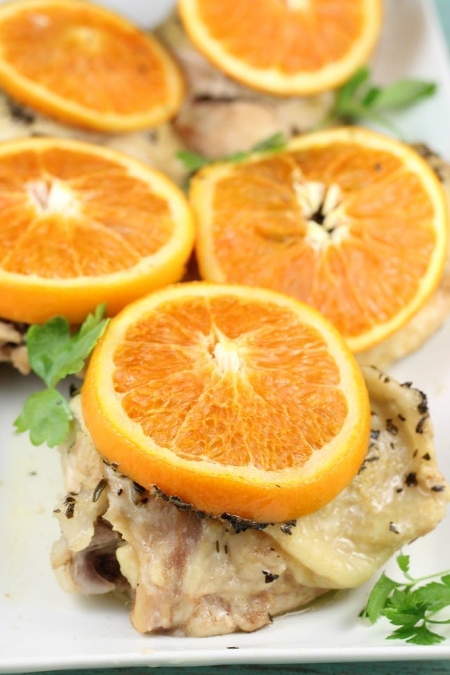 Savory Citrus Chicken Recipe is the perfect weeknight dinner! From MissintheKitchen.com