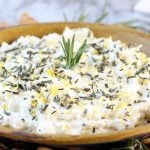 Whipped Feta Spread with garlic, rosemary and lemon