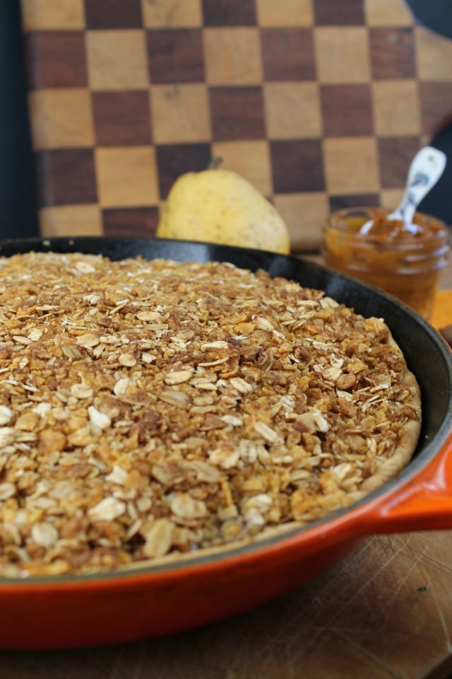 Caramel Pear Pie