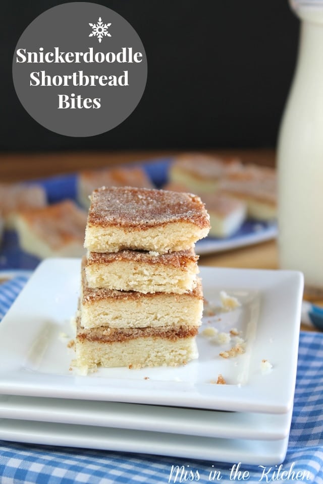 Snickerdoodle Shortbread Bites from MissintheKitchen