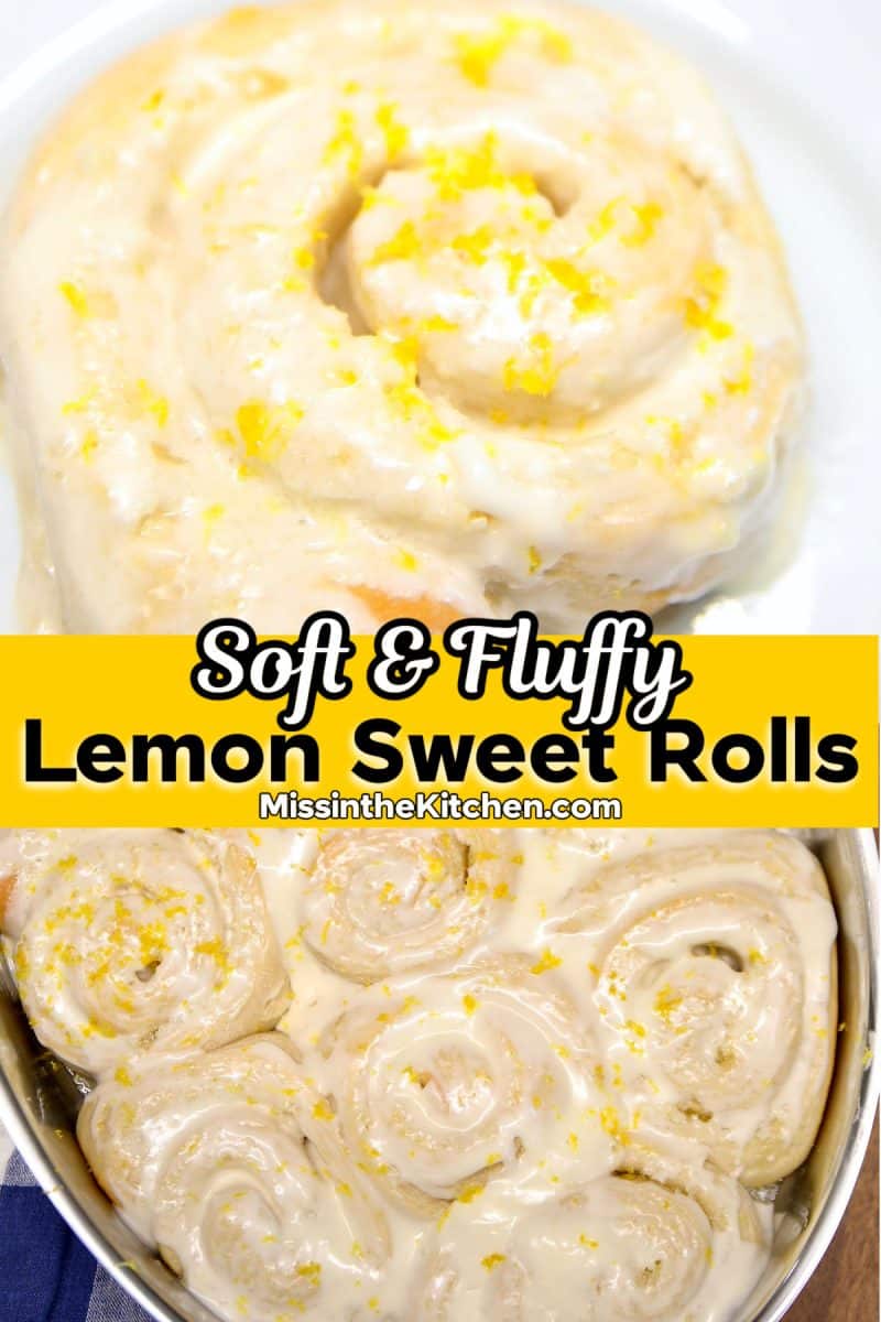Lemon Sweet Rolls collage - text overlay.
