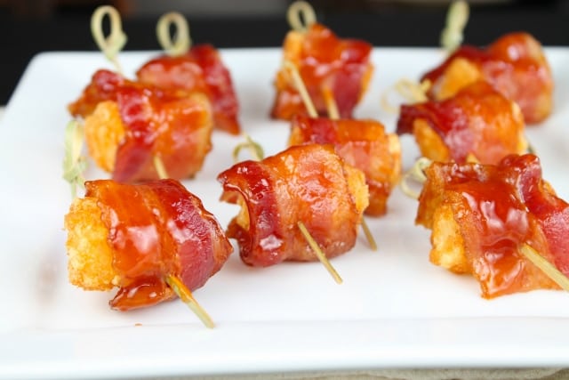 BBQ Bacon Wrapped Tater Tot Recipe