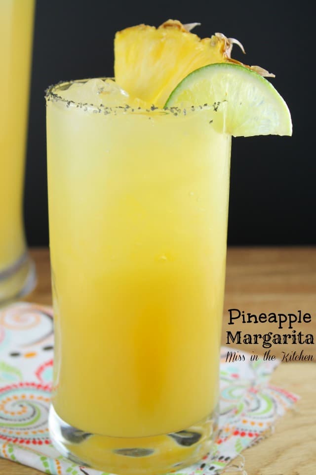 Pineapple Margaritas from MissintheKitchen.com