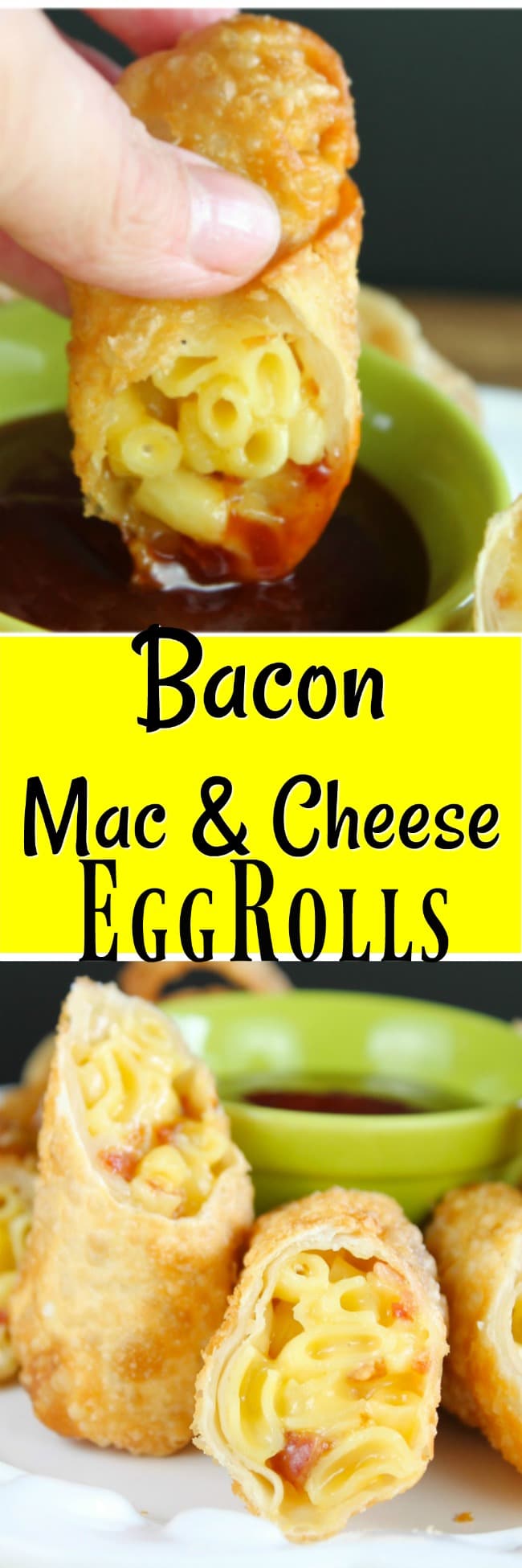 Bacon Mac & Cheese Eggrolls 