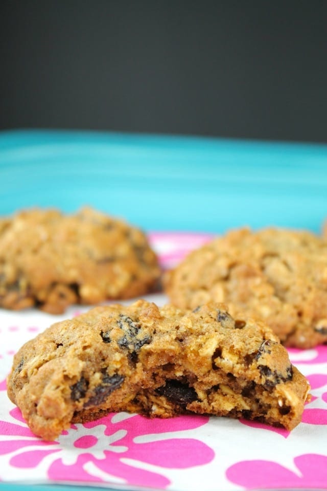 Whole Wheat Oatmeal Raisin Cookies