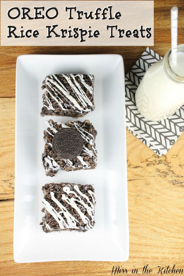 OREO Truffle Rice Krispie Treats