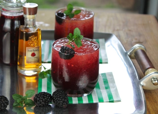 Four Roses Blackberry Mint Julep Cocktail