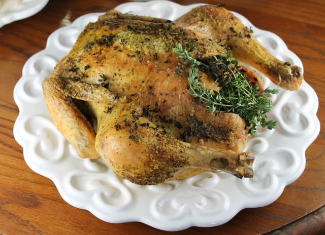 Herbed Roasted Chicken from Miss in the Kitchen