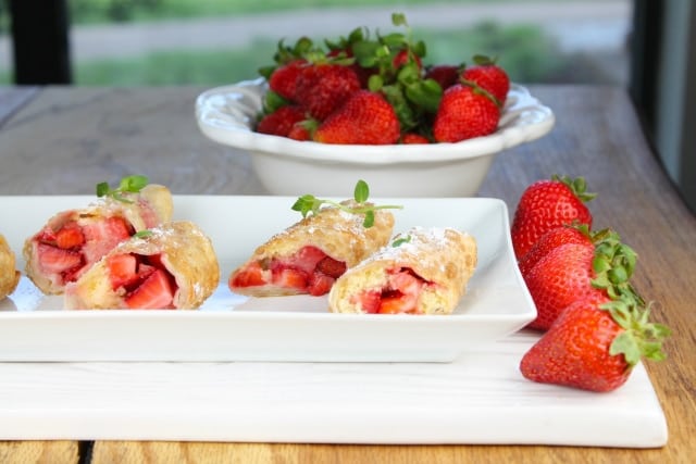 Strawberry Shortcake Egg Rolls