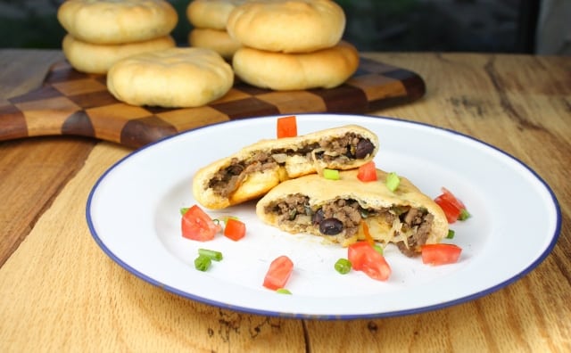Tex-Mex Pocket Sandwiches with Cornmeal Crust