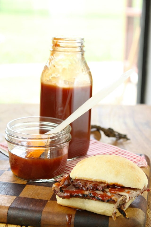 Dr Pepper BBQ Sauce from MissintheKitchen