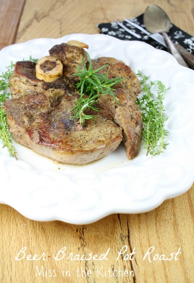 Beer Braised Pot Roast from missinthekitchen.com #recipe #beef