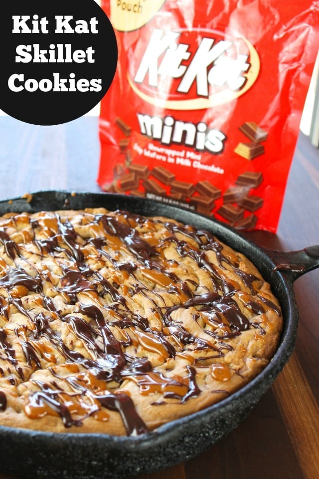 Kit Kat Skillet Cookies