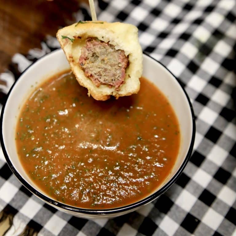 Meatball Popper appetizer.