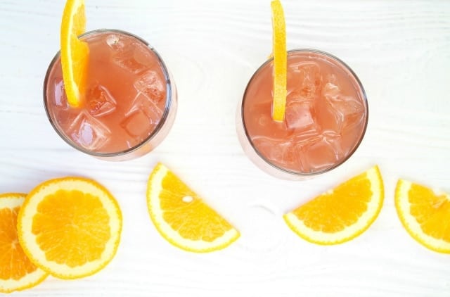 Orange Pomegranate Moscato Cocktail