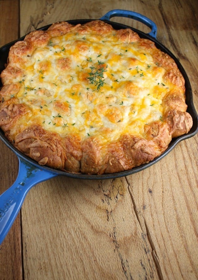 Cheesy Sausage Pull Apart Breakfast Bake