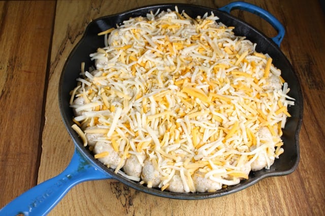 Cheesy Sausage Pull Apart Breakfast Bake