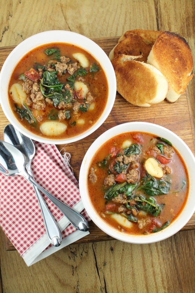 Italian Gnocchi Soup From missinthekitchen.com