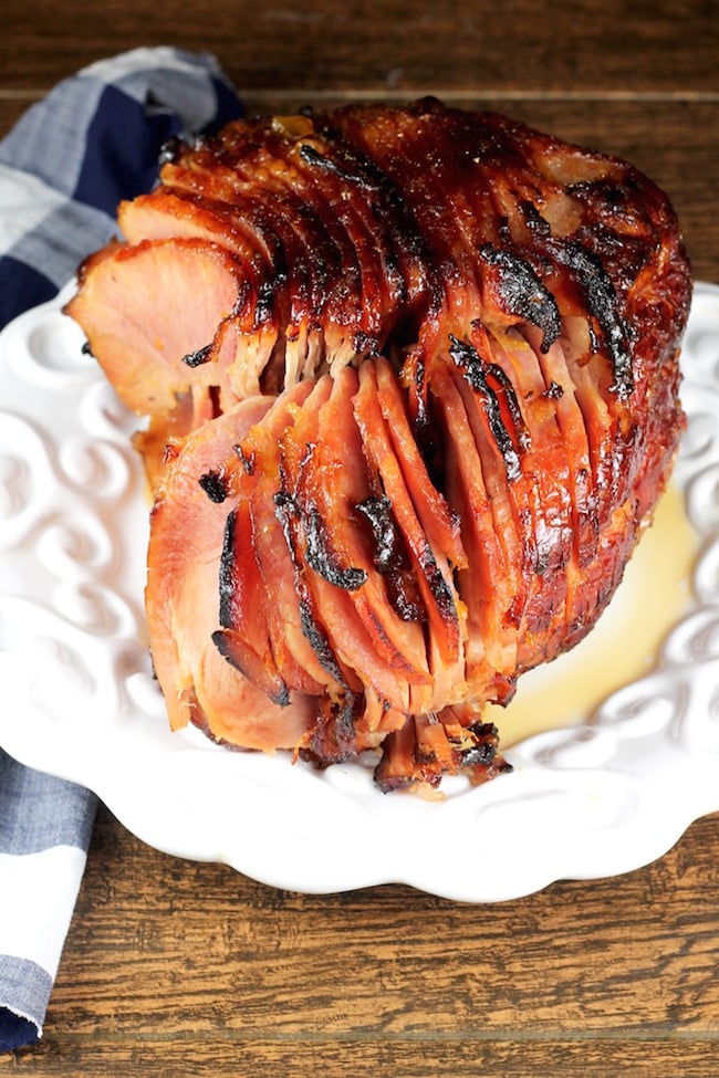 Easy Peach and Ginger Glazed Ham 