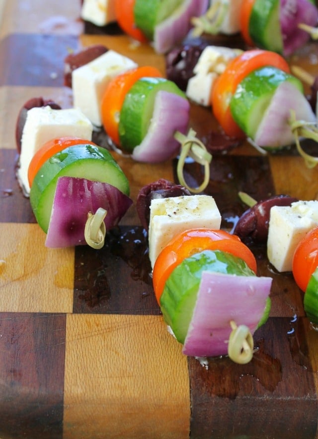 Greek Salad Skewers Miss in the Kitchen