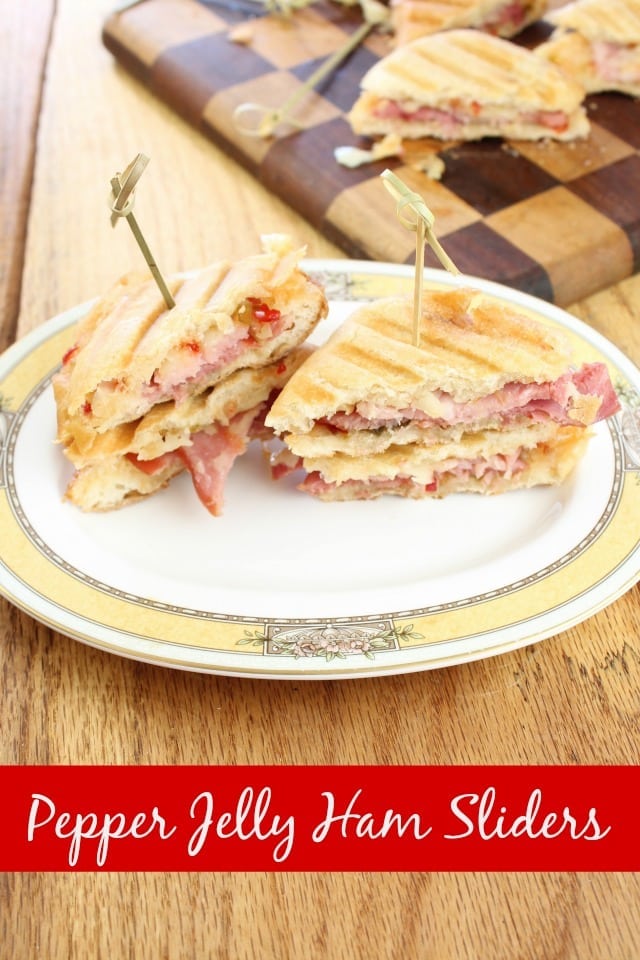 Pepper Jelly Ham Sliders from missinthekitchen.com
