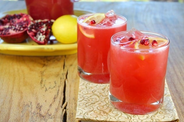 Sparkling Strawberry Pomegranate Cocktails