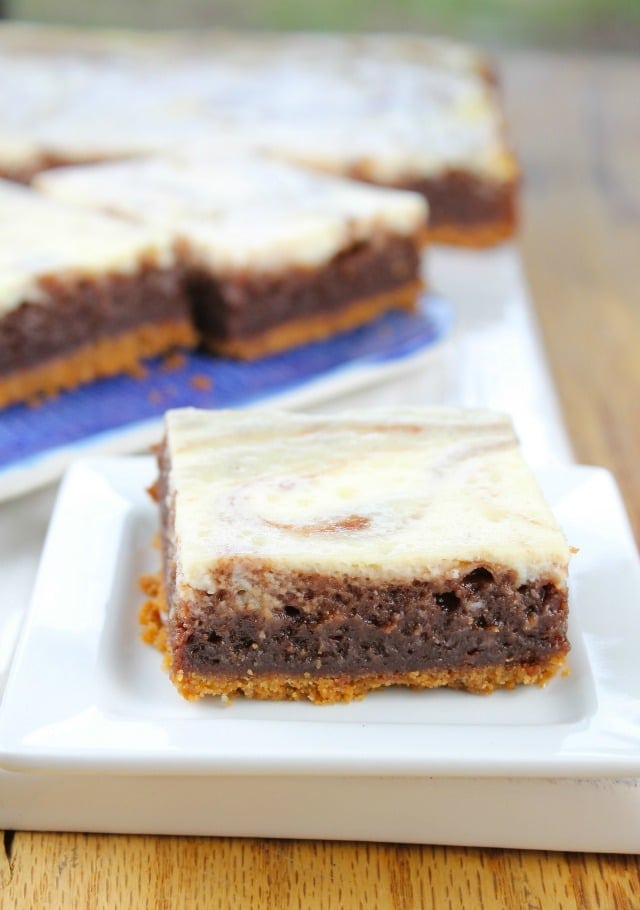 Cheesecake Swirl Brownie Bars Miss in the Kitchen