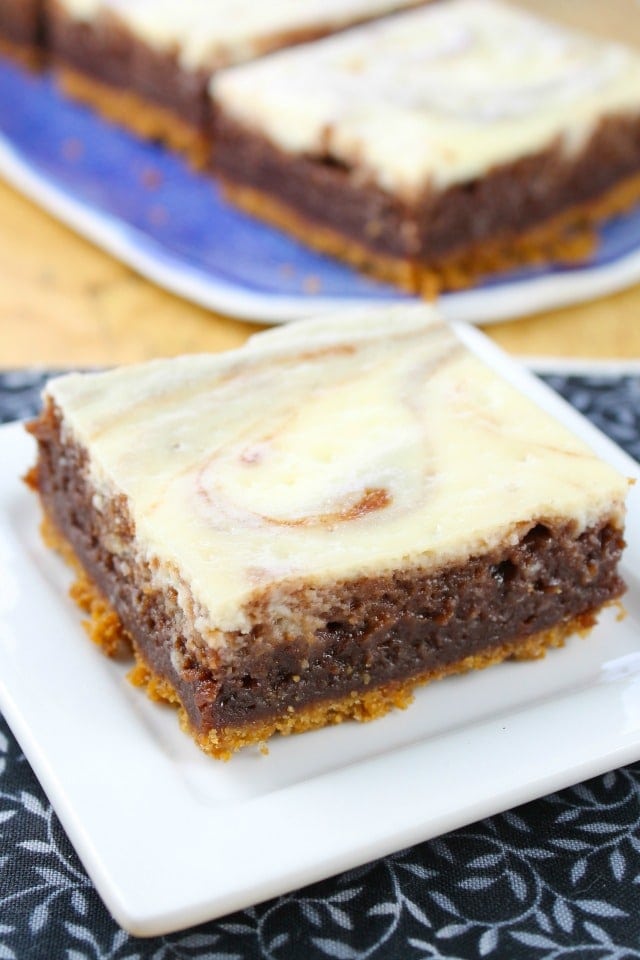 Cheesecake Swirl Brownie Bars